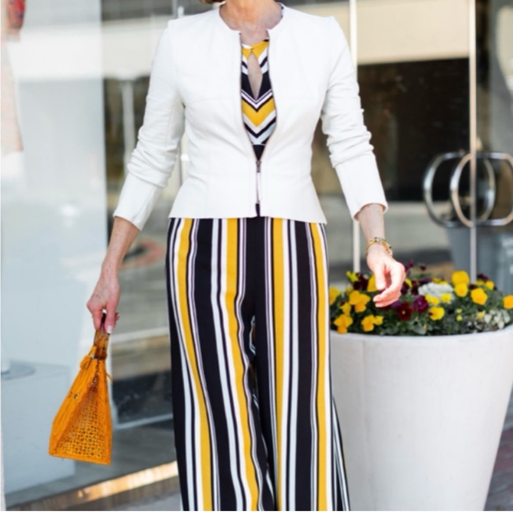 Parker Stripe Jumpsuit 🌻🌻  Spring/Summer 👍🏻 Size:2 - Picture 7 of 8